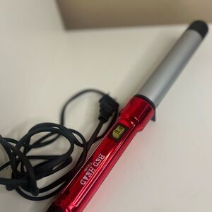 Bed Head TIGI Curling Iron Red Silver Hair Curling Wand